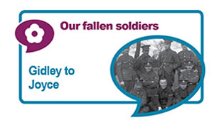 Our fallen soldiers - Gidley to Joyce